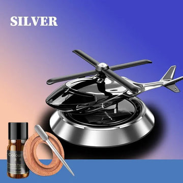 Silver Helicopter Aroma Diffuser with Refill Perfume